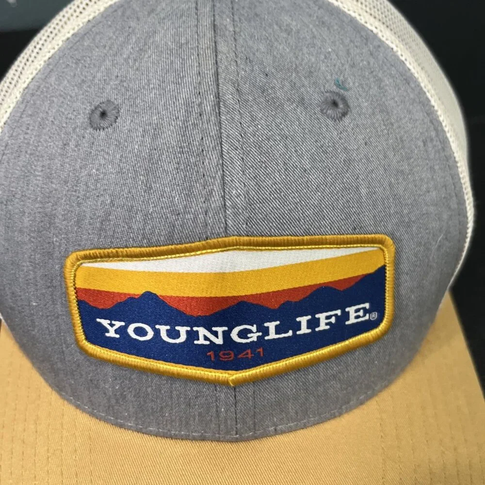 Richardson 115 Trucker Hat Snapback Patch Retro Mountains Camping Sunset M/L‎